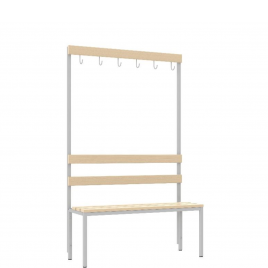 Закачалка за съблекалня с една пейка LSZ 1 1000/380/1650 h mm Закачалка за съблекалня с една пейка LSZ 1 1000/380/1650 h mm